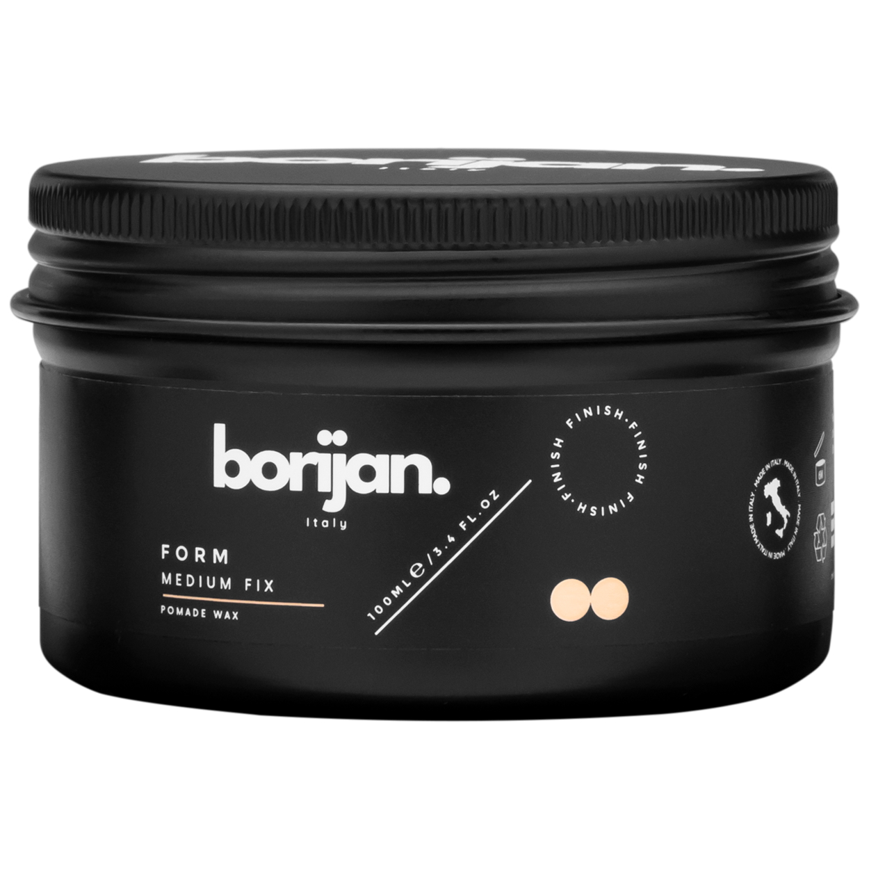 Borijan Form Pomade - Vidutinės fiksacijos pomada 100ml - Image 4