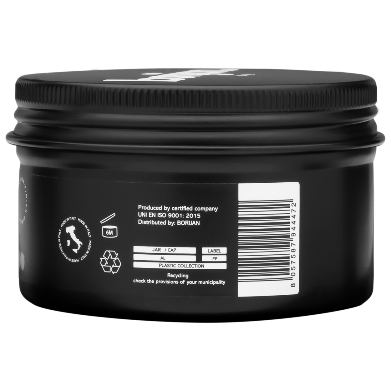 Borijan Balance Pomade - Vandens pagrindino stiprios fiksacijos pomada 100ml - Image 3